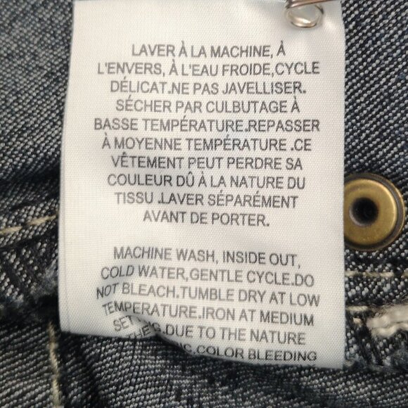 DC Jeans Curvy Ladies Size 14 Dark Wash Straight Legs Jean Shorts - Picture 5 of 11